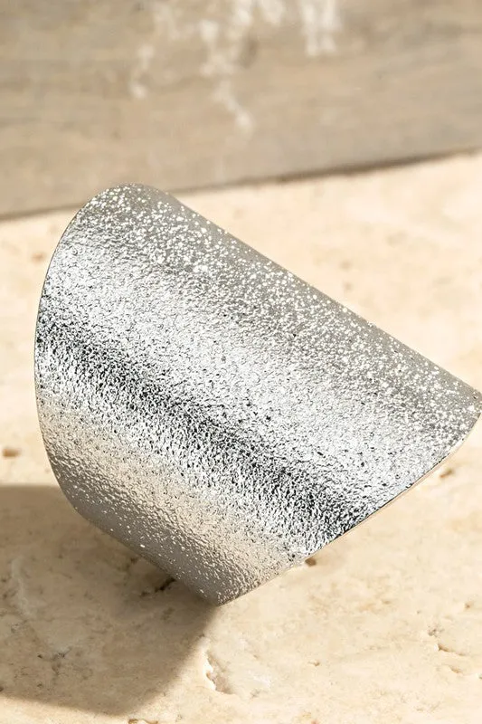Textured Wide Ring