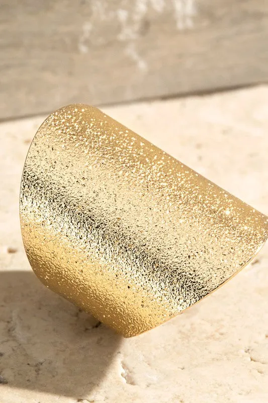 Textured Wide Ring