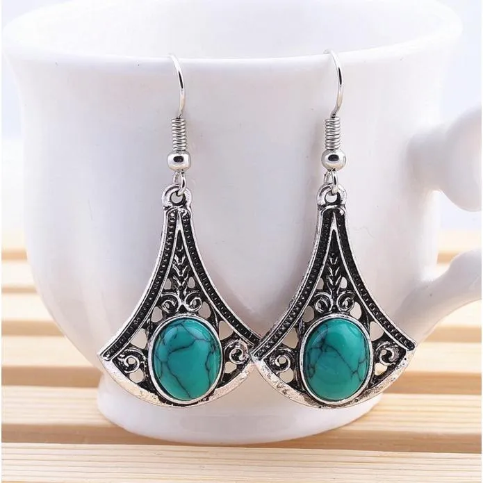Tibetan Turquoise Earrings