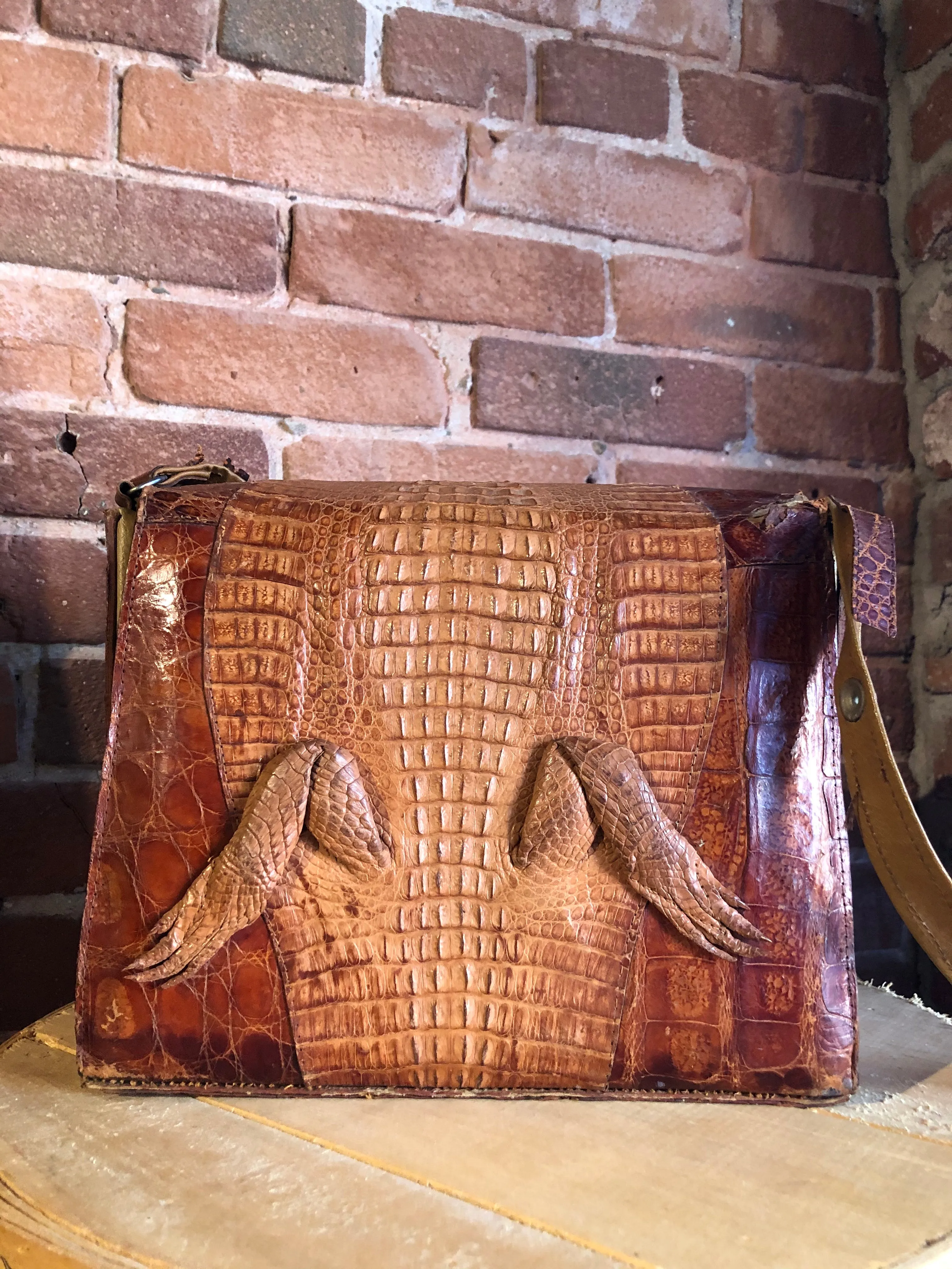 Vintage Alligator Crossbody Handbag SOLD
