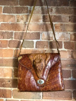 Vintage Alligator Crossbody Handbag SOLD
