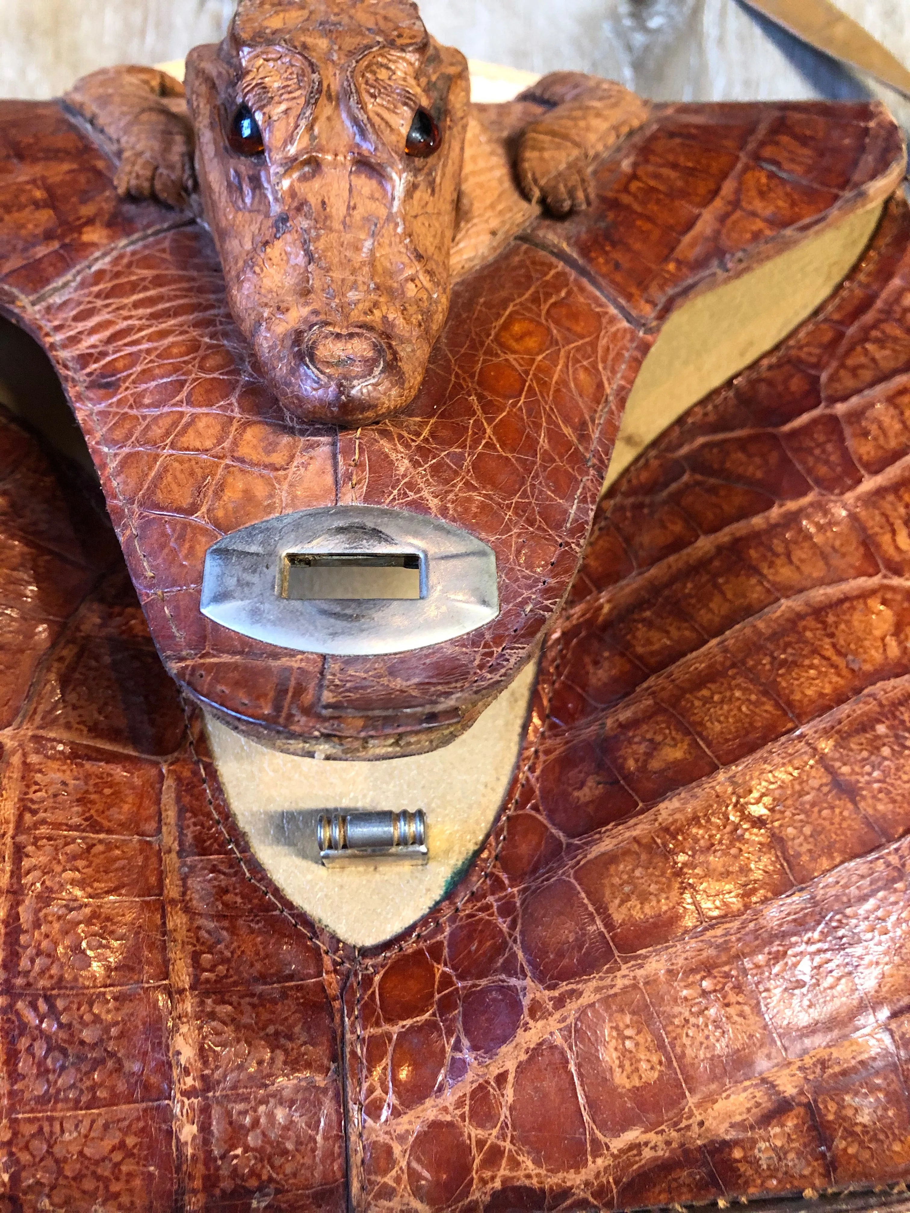 Vintage Alligator Crossbody Handbag SOLD