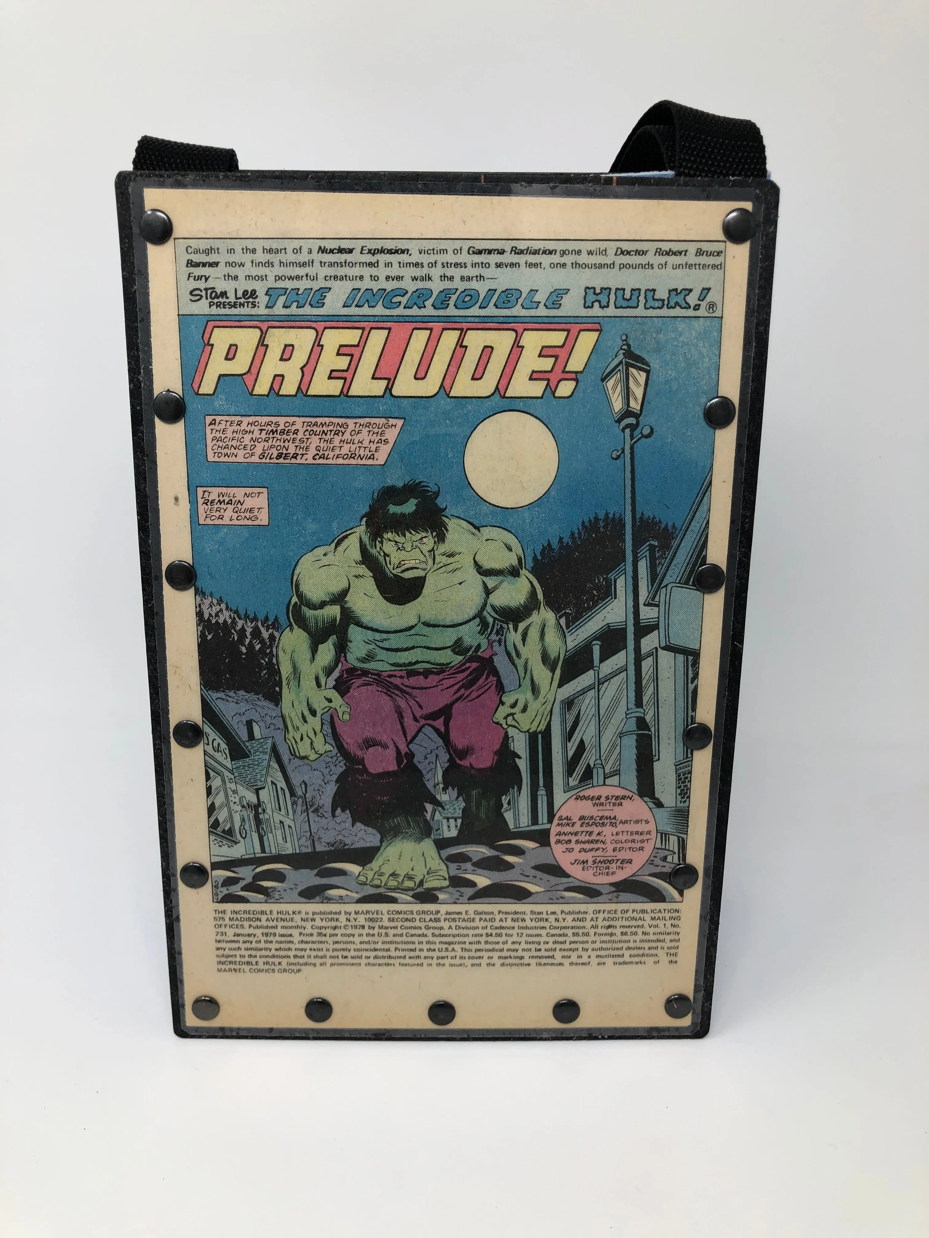 Vintage Comic Book Purse - The Incredible Hulk 1979