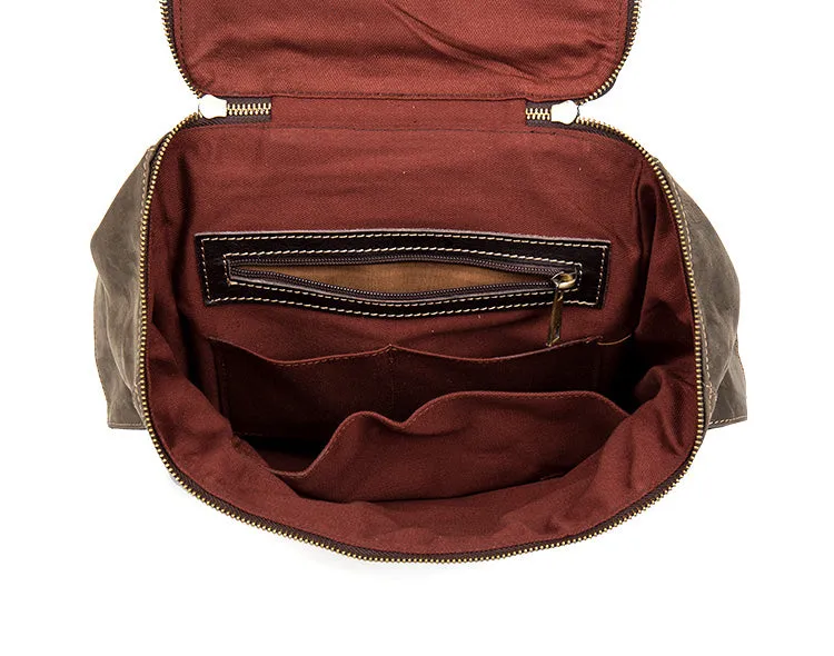 Vintage Handmade Leather Backpack YG1166