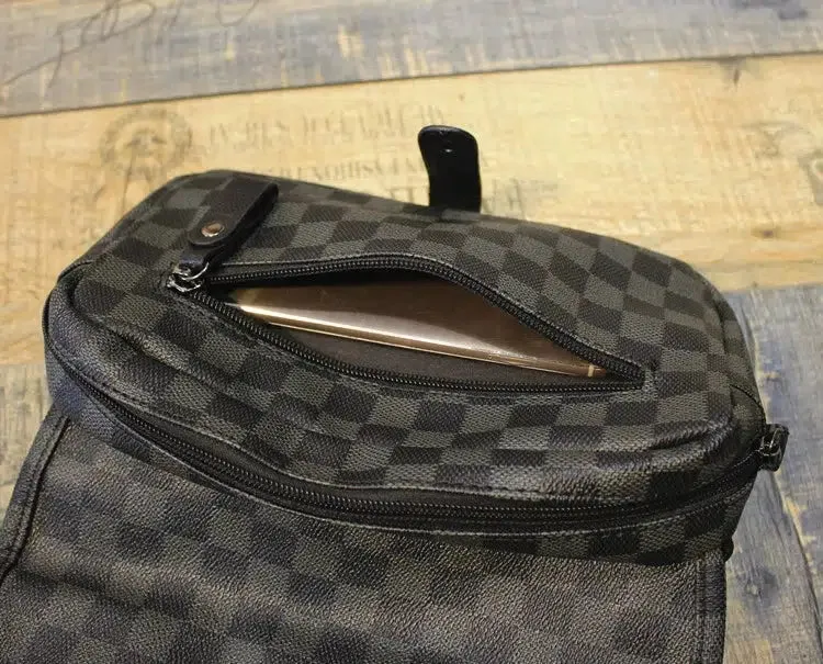 Vvsha  Christmas Gift Small Checkered Crossbody Bag