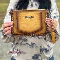 Wrangler Rivets Crossbody/Wristlet ~ Yellow