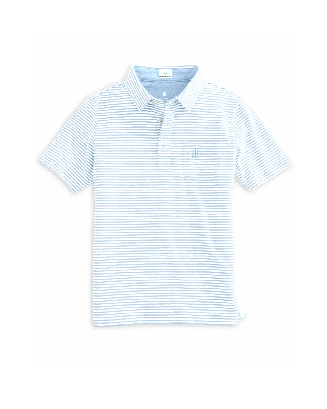 Youth Dante Stripe Polo Gulf Blue